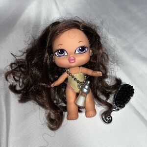 Vintage 2004 Bratz Babyz DANA 5" HAIR FLAIR MGA Doll Outfit Brush Bottle